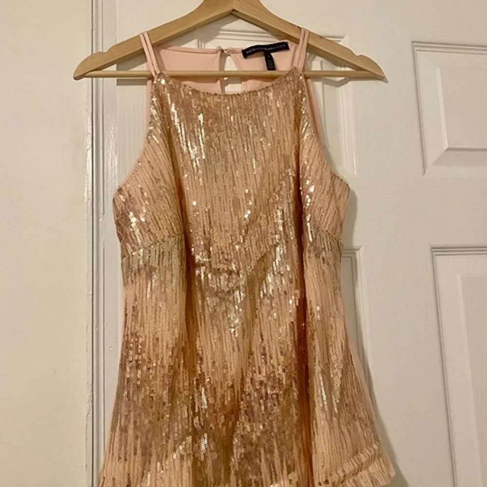 Embellished Mesh Top